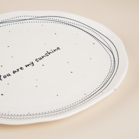 A set of porcelain plates SL Home "House", D = 27 cm, white color-3