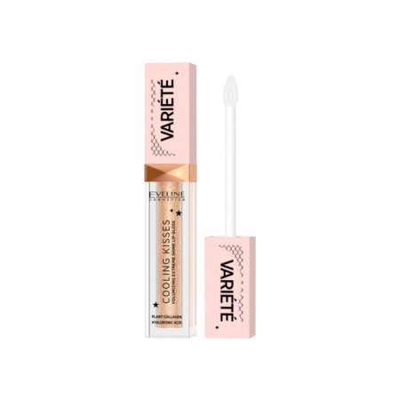 Bloss for the lips Eveline Variété Cooling Kisses, tone 01, with a cooling effect, 6.8 ml