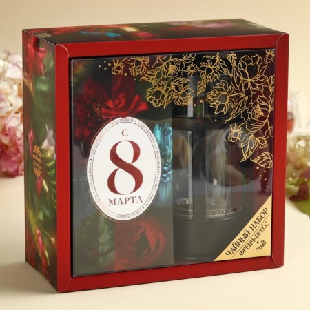 Set "since March 8": Black tea with a taste of mint 100 g.-3