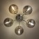 Ceiling Citilux "Tommy" CL102150, 52x52x24.5 cm, 5x40W, e14, gray color gray