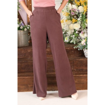 Female trousers, size 46, brown color-4