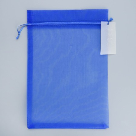 Big a gift organza Blue "Congratulations", with a nameplate, 20 x 30 cm +/- 1.5 cm-5