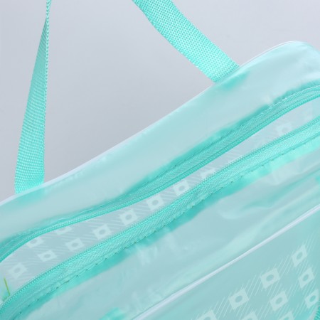 Lightning cosmetic bag, green color-2