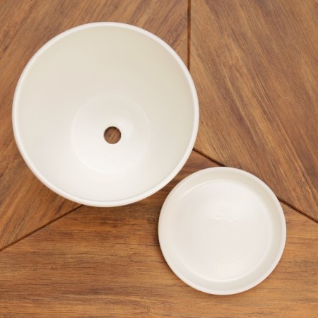 Flower pot "Color Gam" white 8.9l-3