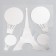 Interior mirror sticker "Eiffel Tower and balloons" 38x31 cm