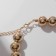 Beads "Classic" are large, color gold, 40 cm