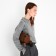 Cross-Bodi Bag on a zipper, brown color