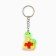 New Year keychain for keys, voluminous "New Year: Snake in Gift" 2.7 x 8.5 cm