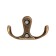 Hook furniture tundra TKD004, two -rod, copper, 200 pcs