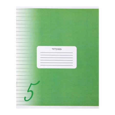 Notebook 24 sheets in the Calligrata "Five" line, cover covered cardboard, varnish, block offset, white 95%, mix-1