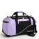 Sports bag, lightning department, 3 outer pockets, long belt, black/lavender color