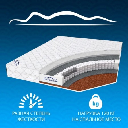 Rimini Factory mattress, size 120x200 cm, height 19 cm, jacquard-2