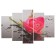 Carty clock wall, modular "pink rose", silent, 80 x 140 cm, mix
