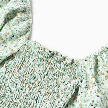 Women's dress Midy Mist Flower, green. R.42-10