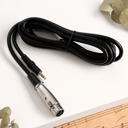 Microphone cable Music Life 2.5 m, xlr-jack 6.5 mm, two-core