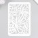 Plastic stencil "leaves" 16x24 cm