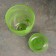 Flower pot with the pallet "Harmony", green 2 l