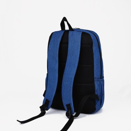School backpack from lightning textiles, 5 pockets, Fulldorn, Blue/Blue color-3