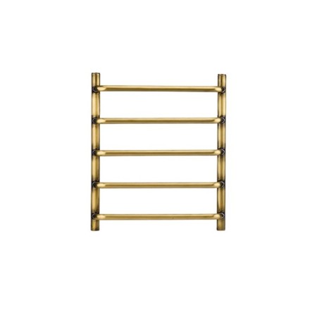 Water heated towel rail Domoterm "Stefano", P5, 5 crossbars, 400 x 500 mm, bronze