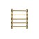 Water heated towel rail Domoterm "Stefano", P5, 5 crossbars, 400 x 500 mm, bronze