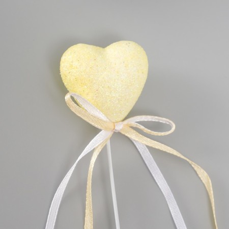 Decor for creativity "Heart" (UP. 12 pcs.) Length 20 cm, ivori-2