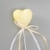 Decor for creativity "Heart" (UP. 12 pcs.) Length 20 cm, ivori