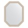 Mirror in the baguette frame, poisoned silver 52 mm, 54x69 cm