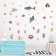 Interior color sticker "Underwater World" 30x60 cm