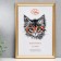 Photo frame plastic 21x30 cm, gold (plastic screen)