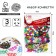 New Year's confetti "Happy New Year", snowflake, set of 3 pcs.