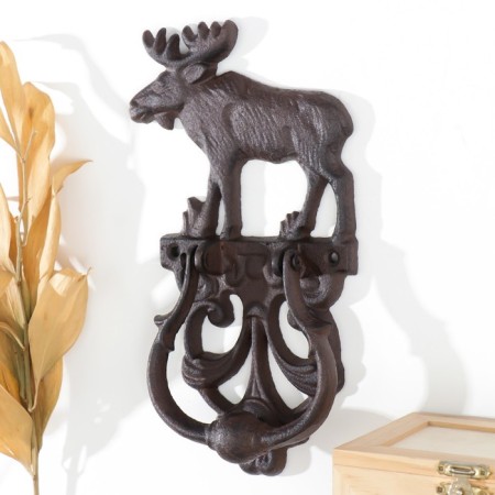 Door hammer cast iron "moose" 21x4x13 cm-1