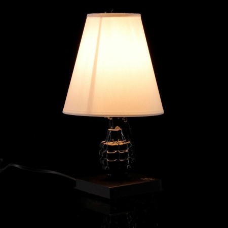 Black-white tablet lamp "Pomegranate" 22 × 30 × 22 cm-2