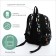 Baby backpack on lightning, external pocket, black color