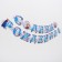 Girland on the eyelets "Happy Birthday!", Length 235 cm, cold heart