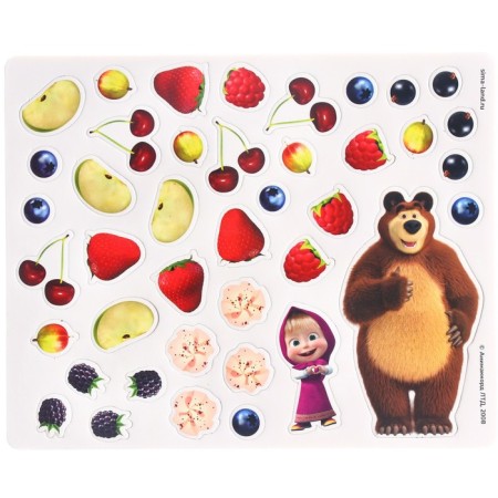 Magnetic game for children "Fun Kitchen", Masha and the Bear-5