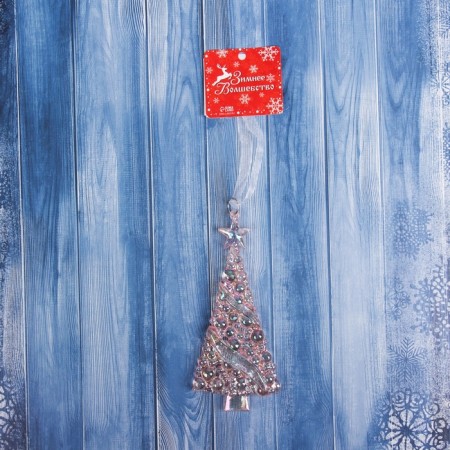 Jewelry "Air Herock" 13x5.5 cm, lilac overflow-2