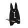 Organizer - Table Devente stand. Elrix 24.5 x 15 x 25.5 cm, MDF, black, cardboard box