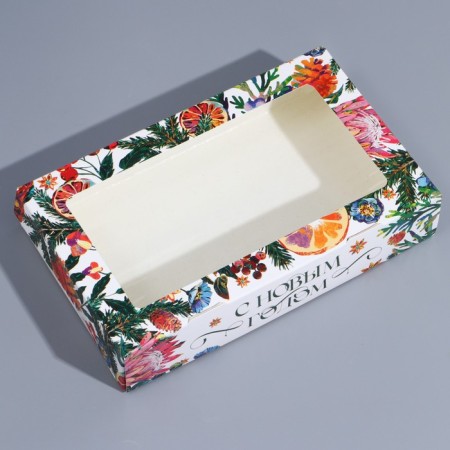 Folding box "New Year's botanist", 20 x 12 x 4 cm, New Year-2