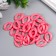 Decor for creativity Plastic "Ring for the chain" dusty rose set 25 pcs 2.3x1.65 cm