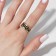 A ring with the inscription "Happiness", the color is gold, dimensionless