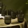 A set of glasses glass SL Home "Modern", 260 ml, 7.5 × 9.5 cm, green color