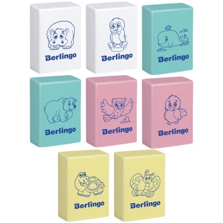 Animals Eraser, rectangular, thermoplastic rubber, 28x18x10 mm