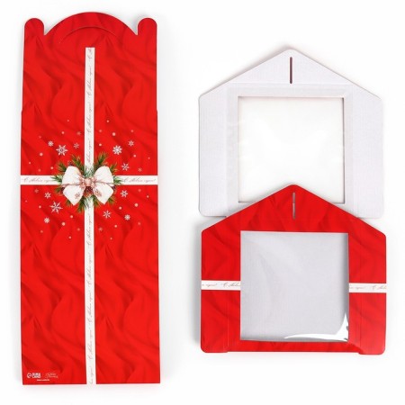Confectionery box with a window, a chest, “Happy New Year!”, 20 x 20 x 20 cm,-6