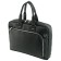 Male bag, genuine leather, black 43x4x32 cm