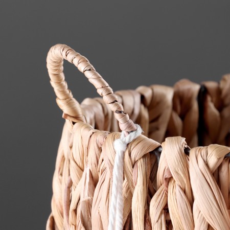 Storage basket with “Bali” handles, D300 Sh300 B300, natural-2