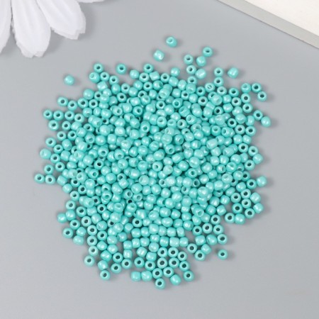 Glass beads 8/0 "bright blue" 15 g-1
