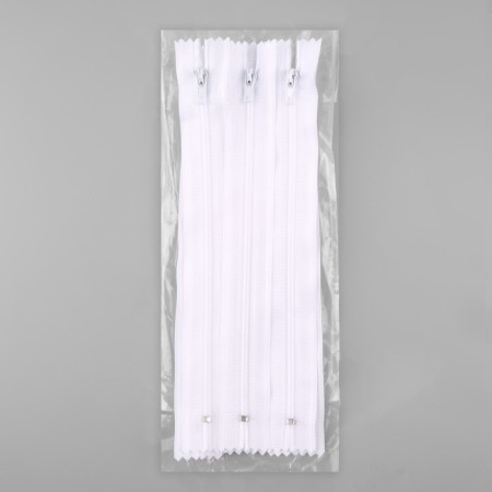 Lightning "Spiral", No. 4, non -proceeding, castle machine, 18 cm, white color-2