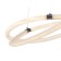 Suspended chandelier Mantra line, Led, 3150lm, 3000k, 500 mm, chromium color