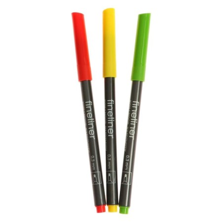 A set of capillary pens 18 colors, 0.3 mm Koh-I-Noor Fineliners 7021, plastic packaging-2