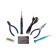 Solder with a set for soldering Rexant ZD-972F, 8 W, 5 V